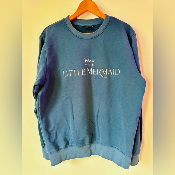 Disney Little Mermaid Blue Sweatshirt - Picture 1 of 2